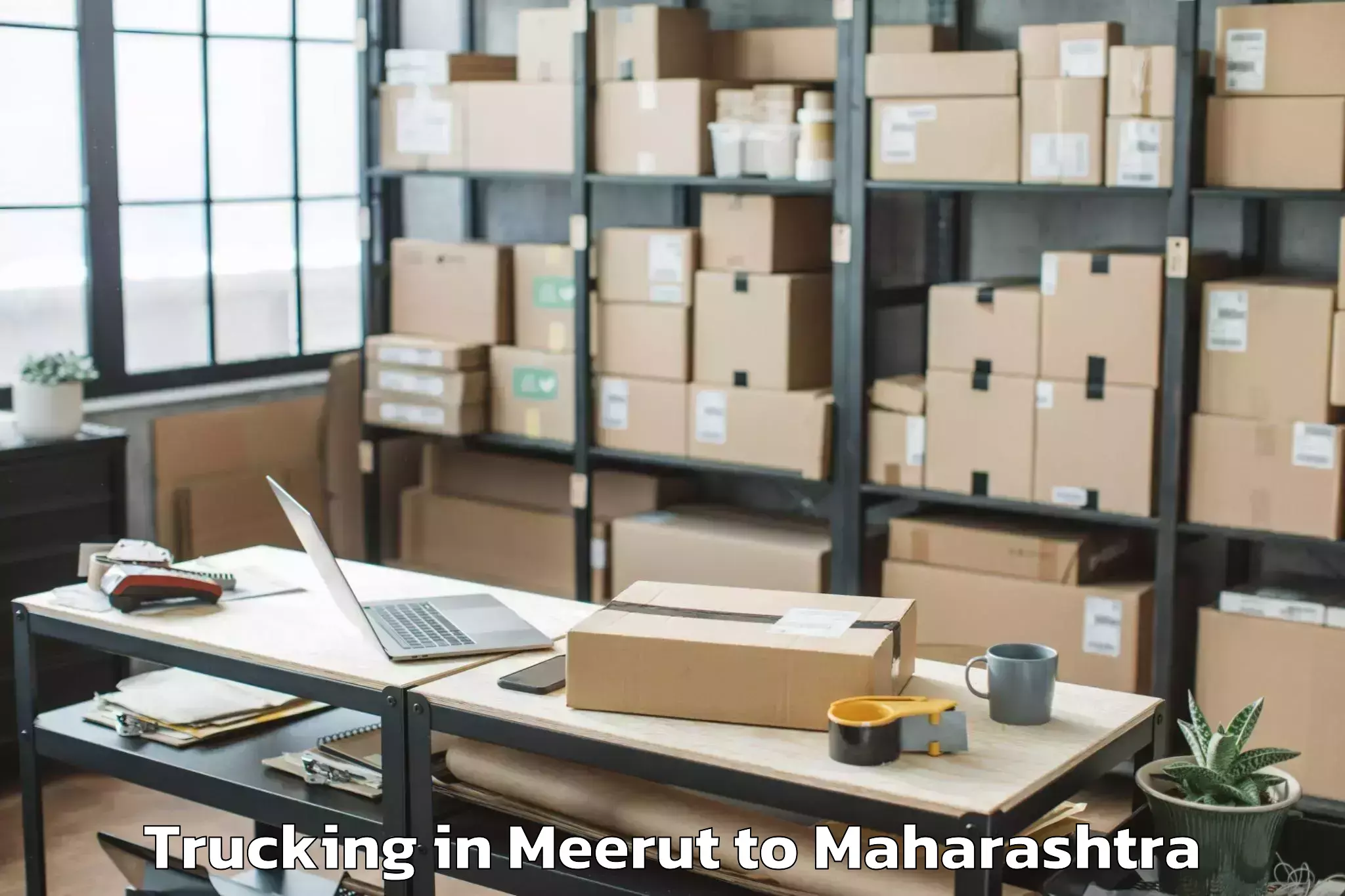 Book Meerut to Warud Trucking Online